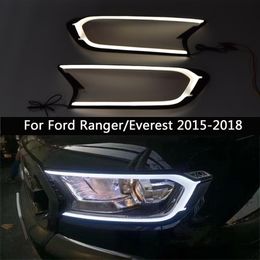 Dag looplicht Auto onderdeel voorverlichting voor Ford Ranger/Everest LED -auto Fog Lights Turn Signal Indicator