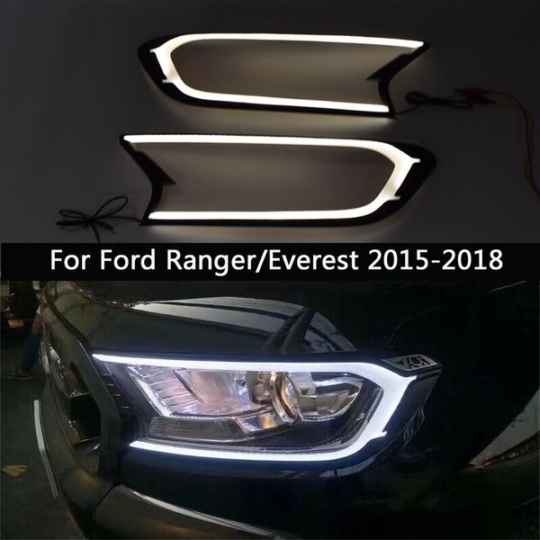 Éclairage avant de pièce automatique de lumière courante de jour pour l'indicateur de clignotant de feux de brouillard de voiture de Ford Ranger/Everest LED