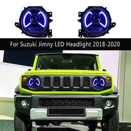 Dagrijverlichting Streamer Richtingaanwijzer Voor Suzuki Jimny Led Koplamp Montage 18-20 Grootlicht Voorlamp auto Accessoires