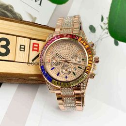 Daytonass Diseñador de lujo Reloj de pulsera para hombre Reloj Cronógrafo Relojes pequeños multifunción Banda de acero arcoíris Tendencia de moda para mujer 4XIY