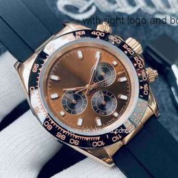 DAYTONASS Relógio AAA Luxo Cronógrafo Multifuncional Homens Relógio de Pulso Moda Designer Relógios Mens Master Aço Inoxidável Cerâmica Automático Mecânico Mov D99E