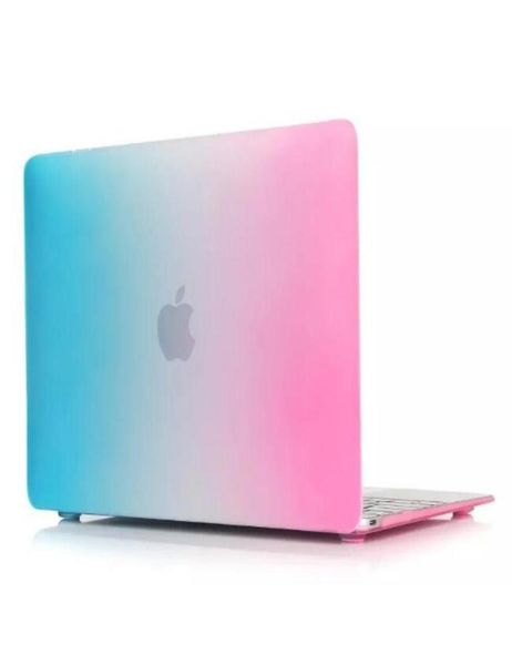 Dazzle Color Housse de protection rigide en caoutchouc mat pour Macbook Air Pro avec Retina 12 13 15 pouces pour ordinateur portable Crystal Colorful Rain8680984