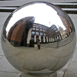Baule miroir gonflable argenté géant émouvant extérieur pour décoration de fête disco 2,5 md (8,2 pieds) sphères miroir gonflables avec navire sans pompe à air