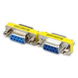 Adaptador cambiador de género DB9/DB15 MINI RS232 Com D-Sub a conector macho hembra VGA 9 15 pines