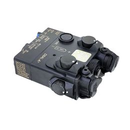 Luz de arma DBAL-A2 integrada con láser rojo verde visible PEQ mira de punto de mira Rifle de caza LED linterna táctica de 400 lúmenes con interruptor remoto