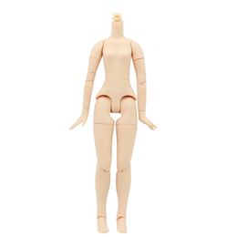 DBS blyth – poupée glacée, corps de jouet, petite articulation de la poitrine, peau blanche azone foncée naturelle, pour bricolage personnalisé 240111