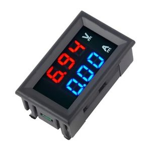 DC 0- 100V MINI Digitale voltmeter 10a Paneel AMP Volt Spanning Stroommeter Tester Detector LED Display Auto Car Red Blue Green