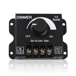 DC 12V-24V LED-dimmerschakelaar 30A 360W Spanningsregelaar Instelbare controller voor 5050 LED Strip Lichtlamp LED Dimmers