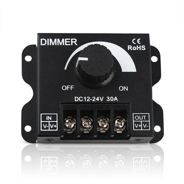 DCC 12V-24 V Inmisor de atenuación LED 30A 360W Regulador de voltaje Controlador ajustable para pesadas LED de luz LED 5050 Dimmers