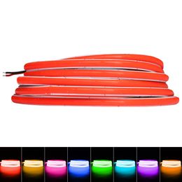 DC 12V 24V Super Dunne LED Strip 4 mm Color Cob Strips Lichten voor kamer Decor Wandauto FRAME 480LEDS BLAUW/ROZE/ROOD LED TAPT RICHBON 12 VOLT D3.0