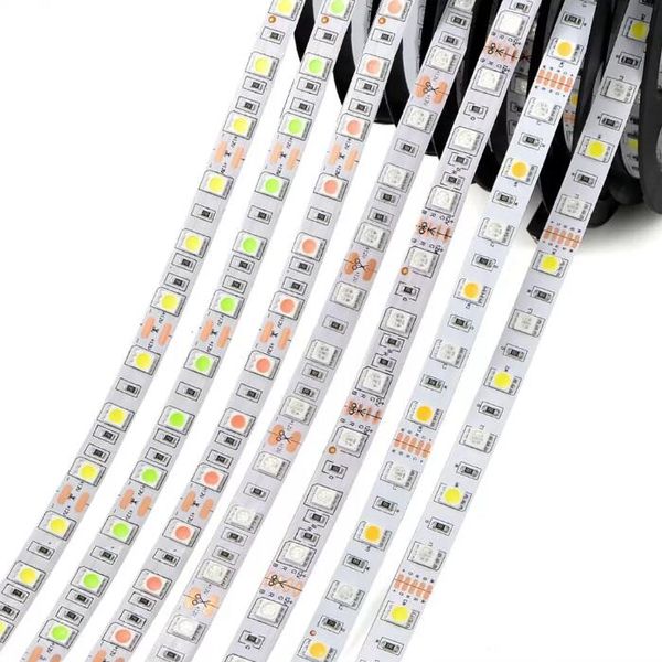 Cinta LED DC 12V 5050 RGB Tira Tiras de luces LED 5M 10M Tira de Luz LED lámparas de decoración navideña Luz cocina iluminación DIY