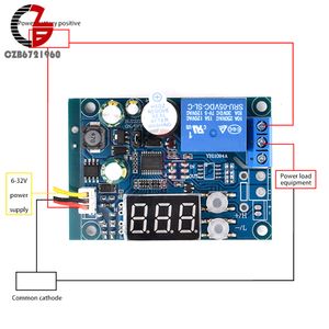 DC 12V Accumulateur Batterie Batterie basse tension Décharge de surcharge de surcharge Sound Alarm Buzzer Détecteur Voltmètre DC 6V-32V