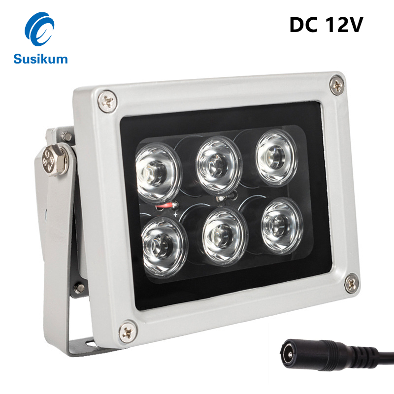 DC 12V CCTV -fylld infraröd IR -LED -illuminatorer Auto Night Vision Fyllning Ljus för CCTV -säkerhetskamera på natten