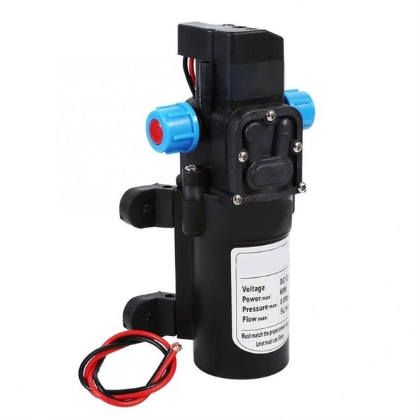 DC 12V Diafragma eléctrico Bomba de agua 0.8MPA Interruptor automático Bomba de agua 5L / Min Bomba de agua de aerosol de lavado de autos de alta presión