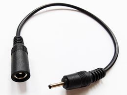 Câble de connecteur adaptateur d'alimentation DC 2.5x0.7mm mâle à 5.5*2.1mm femelle, environ 28CM/10 pièces