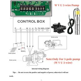 DC 24V 48V 72V 96V 110V Contrôleur de pompe à eau solaire Pumple de piscine Régulateur de pompe de puits profonds submersible Contrôleur MPPT