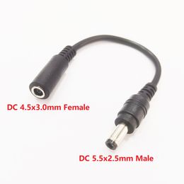 DC 5.5x2.5mm mâle à 4.5x3.0mm femelle câble/cordon d'alimentation environ 15CM/10 pièces