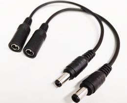 DC-kabels, DC-5.5 * 2.5mm Mannelijk naar 5.5 * 2.1mm Vrouwelijke Power Connector Adapter Kabel voor CCTV / 20PCS