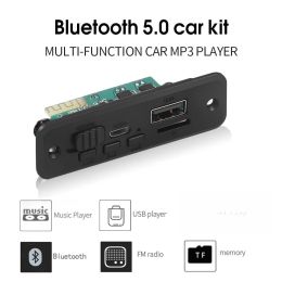 DC 5V 6W Amplificateur MP3 Decoder Board 2 * 3W Bluetooth 5.0 MUSIQUE MODULE USB FM AUX Radio Handsfree Call pour le haut-parleur de la voiture