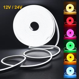 DC 5V USB LED Neon Strip Licht Dimbare Buitenverlichting Waterdicht Voor Thuis Woonkamer Keuken Tuin Binnenplaats Kerstdecoratie Verlichting Lamp