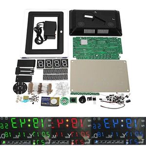 Livraison gratuite DC 9-12 V Kit de soudure de calendrier électronique Kit d'horloge de bricolage de haute précision Rbdmg