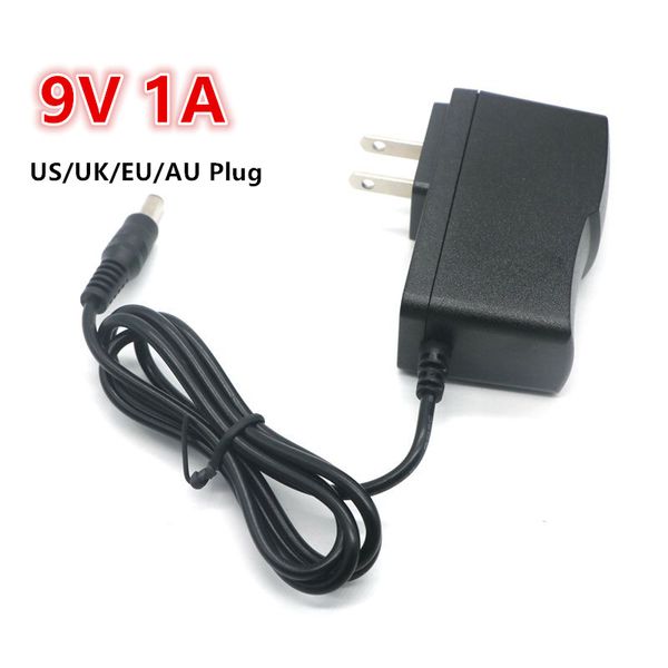 DC 9V 1A transformateurs d'éclairage chargeur convertisseur adaptateur alimentation 5.5mm x 2.1mm pour Arduino UNO R3 MEGA 2563