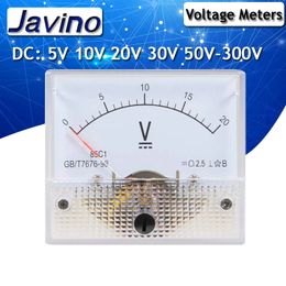 Panneau analogique analogique Tension de tension Voltage Voltmètre Voltmètre 85C1 5V 10V 15V 20V 30V 50V 100V 200V 300V MÉCANIQU