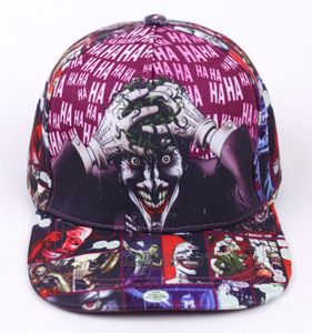 DC Comic The Joker marca gorra Snapback estampado de moda hombres mujeres gorras de béisbol ajustables adulto Hip Hop Hat4305130