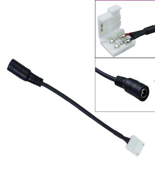 Accesorios de iluminación de Cable de conexión CC a conector de soldadura de Clip de 2 pines, 8mm y 10mm para tira de luz Led SMD 5050 3528 8124976