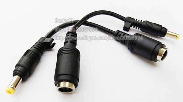 Cable de fuente de alimentación convertidor de CC, conector hembra de 7,4x5,0mm a macho de 4,8x1,7mm para ordenador portátil HP Dell/10 Uds.