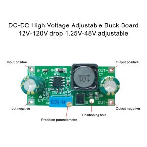 DC-DC 12V-120V à 1,25 V-48V de pas en bas de pas Tension Buck Buck Convertisseur d'alimentation réglable 1,8 V 2,5 V 3,3 V 5V 9V 12V