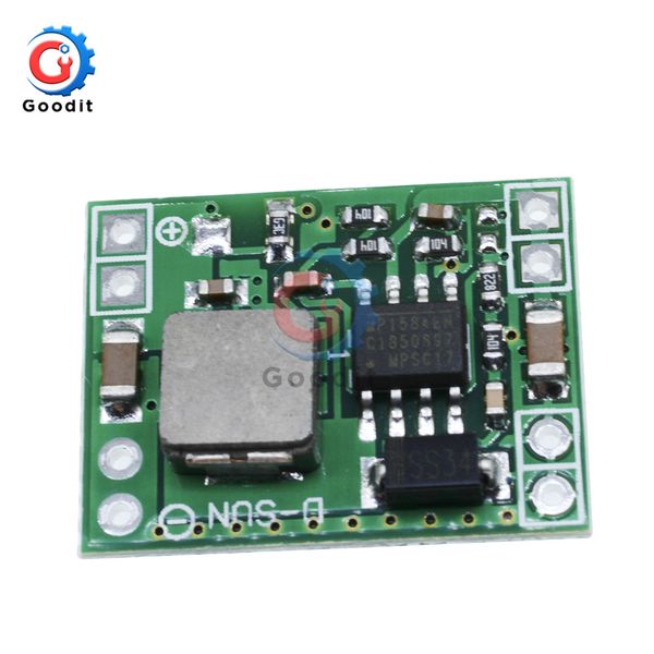 DC-DC Mini placa de paso hacia abajo DC 7V-28V a DC 5V 3A Convertidor Circuito Buck Circuito Módulo de voltaje ajustable Regulador de alimentación