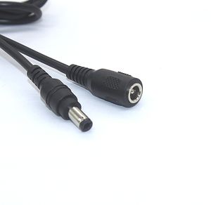 DC Extension Cable 2.5mm / 5.5mm Male to Female Connector, DC Power Cord Extension Cable for Power Adapter, 12V CCTV Wireless IP Camera, Mo