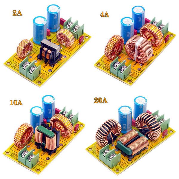 Filtro de potencia DC LC Interferencia electromagnética EMI 2A/4A/10A/20A de alta frecuencia