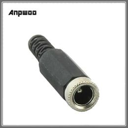 DC Power vrouwelijke plug 5,5x2,1 mm DC -stroomkabelaansluiting Black koppeling voor CCTV -camera Verbind DC -aansluiting PLUK ANPWOO DC05