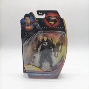 DC Superman Steel Body 3,75 pouces SUPERMAN MOBable Ensemble complet d'ornements de jouet de modèle de poupée basique Anime Figurine Kids Gift