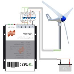 GÉNÉRATEUR DC12 / 24V AUTO AUTO HOME TURBINE AVEC 400 W WINDMILL WIND Controller Home Gerador Eolico Charge pour le bateau marin