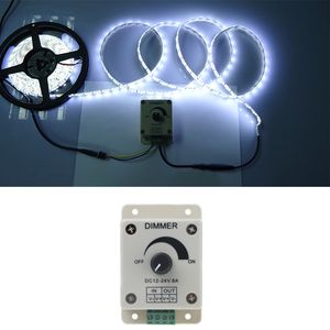 Gratis verzending DC12-24V LED DIMMER KNOP-Operated Control LED Dimmer Switch PWM 12V-24V LED-dimmer voor LED-striplicht