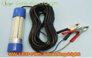 DC1224V 8W vert bleu blanc jaune LED sous-marin poisson attirant la lumière marine légère LED pour poisson 678270