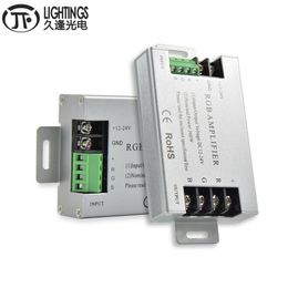 Contrôleur d'amplificateur LED RGB en aluminium DC12V-24V 30A 360W, pour bande lumineuse SMD 5050 3528 LED 236M