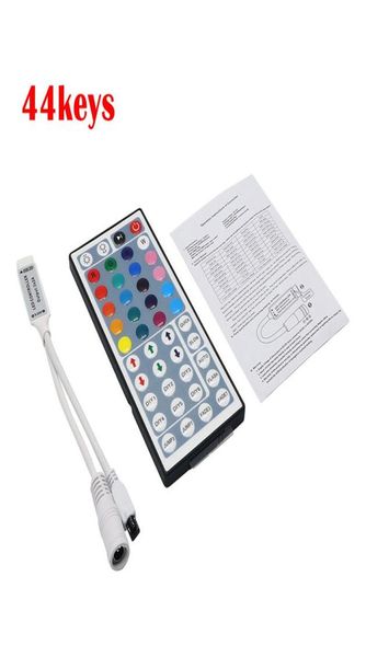 DC12V 6A 44 touches 24 touches Mini contrôleur IR RGB pour bande LED RGB contrôleur de lumières LED variateur à distance IR 2724610