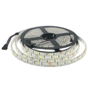 Bande LED 5050 RGBW/RGBWW, DC12V, 5M, 300LED, lumière Flexible, étanche, pour l'extérieur, 5050 couleurs changeantes, bandes LED