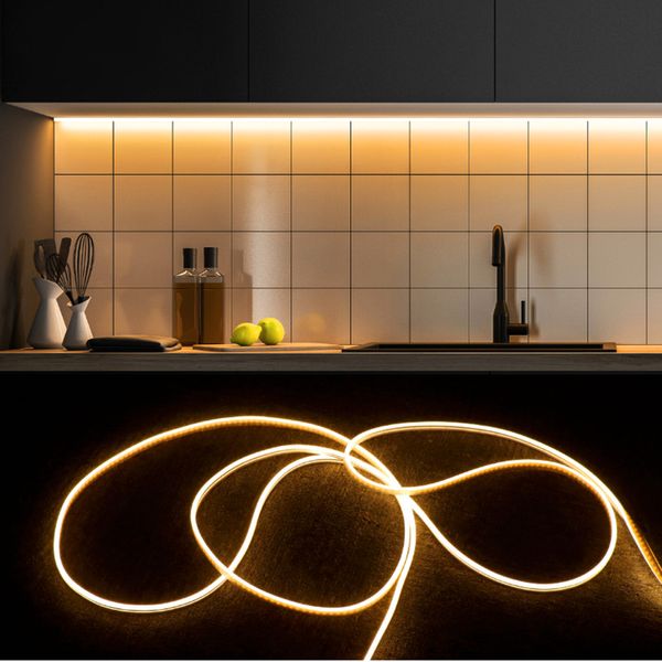 DC12V Neon Light LED Strip avec télécommande RF SMD 2835 120LEDs / M Flexible Corde Tube Lampe Étanche 1M 2M 3M 4M 5M Pour La Maison Décoration De Noël D2.0