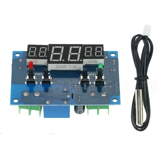 Termostato DC12V Controlador de temperatura de termostato digital inteligente con sensor NTC W1401 Pantalla LED