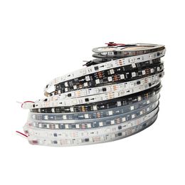 DC12V WS2812B RGB LED Strips Pixels Flexibel Zwart PCB Full Color LED Pixel Strip Droom Kleur IP30 Niet-waterbestendig LED-scherm LED Wall Crestech