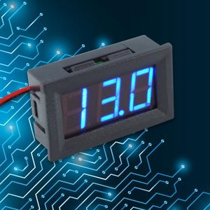 DC4.5-30V 0.56Inch Digitale Voltmeter Tweedraad Drie-cijferige nummer LED Display Voltage-meters voor motorfietsen