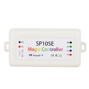 Contrôleur magique SP105E DC5-24V 2048 Pixels, contrôleur d'application compatible Bluetooth 4.0 WS2801 WS2811 WS2812B SK6812 bande LED