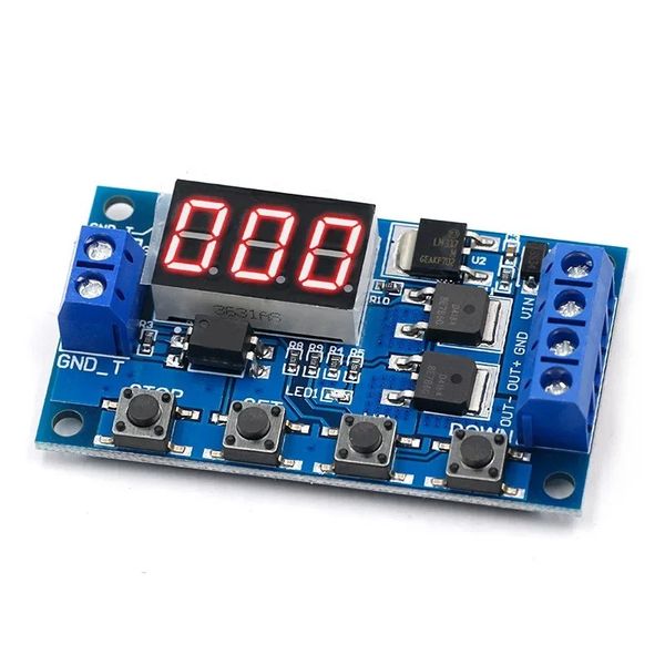 DC5-36V dual MOS LED Tiempo digital Relay Relé de activación Temporizador de retraso Temporizante Circuito Circuito Módulo de control de tiempo Módulo de control de tiempo Diy