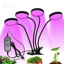 LED Grow Light Rood en Blauw DC5V USB Volledige spectrum Phyto Lamp Desktop Clip Picture Lampen Indoor Planten Bloemen