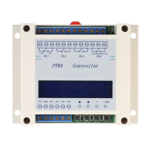 Envío gratuito DC6-40V Módulo de interruptor de retardo de relé de voltaje digital de 4 canales Relé temporizador Ciclo de tiempo independiente Relé de pantalla LCD programable